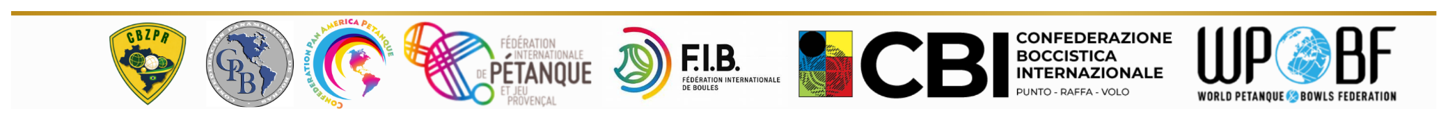 Logos das entidades nacionais e internacionais vinculadas à FMBRZP